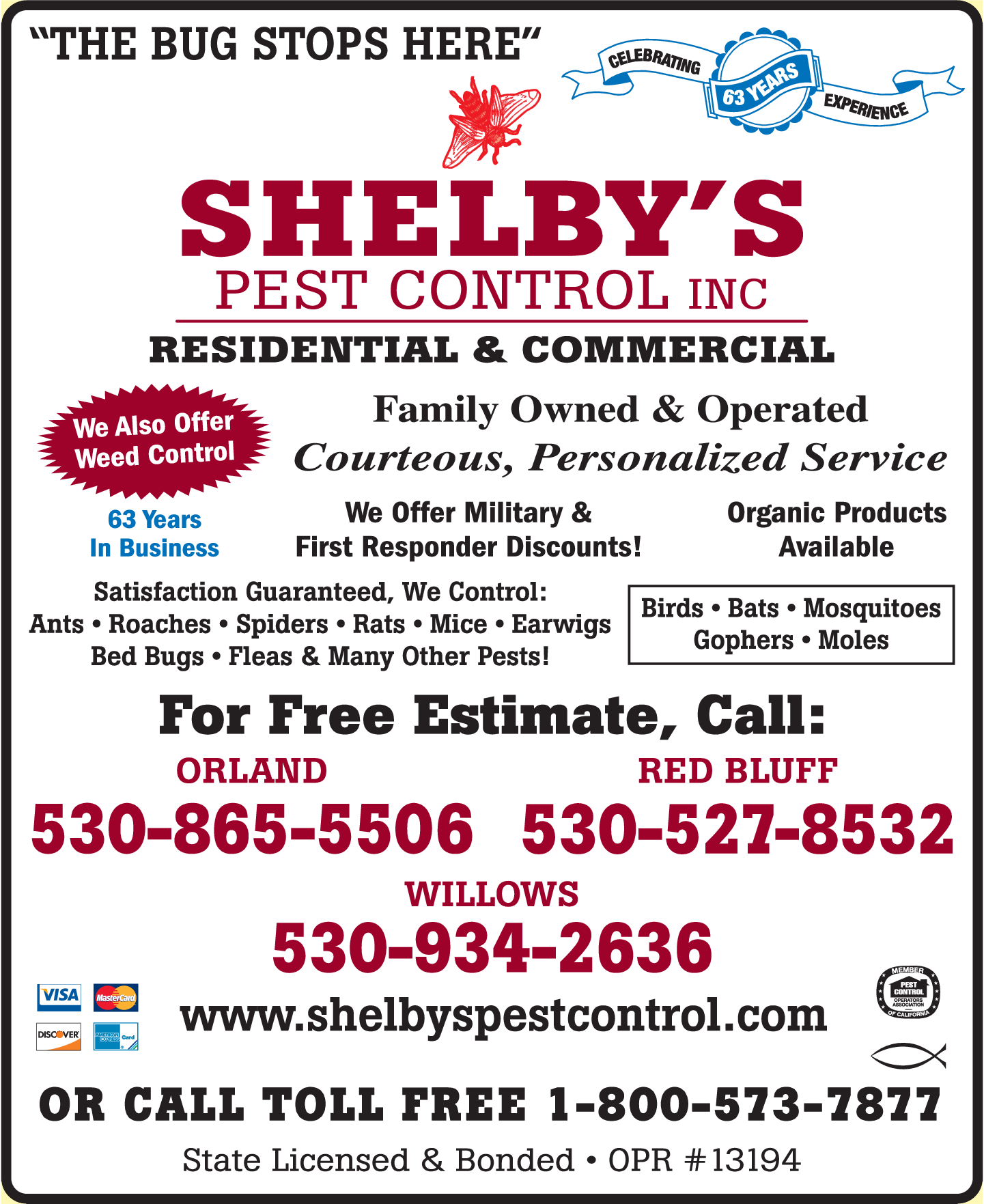 Shelby's Pest Control Inc