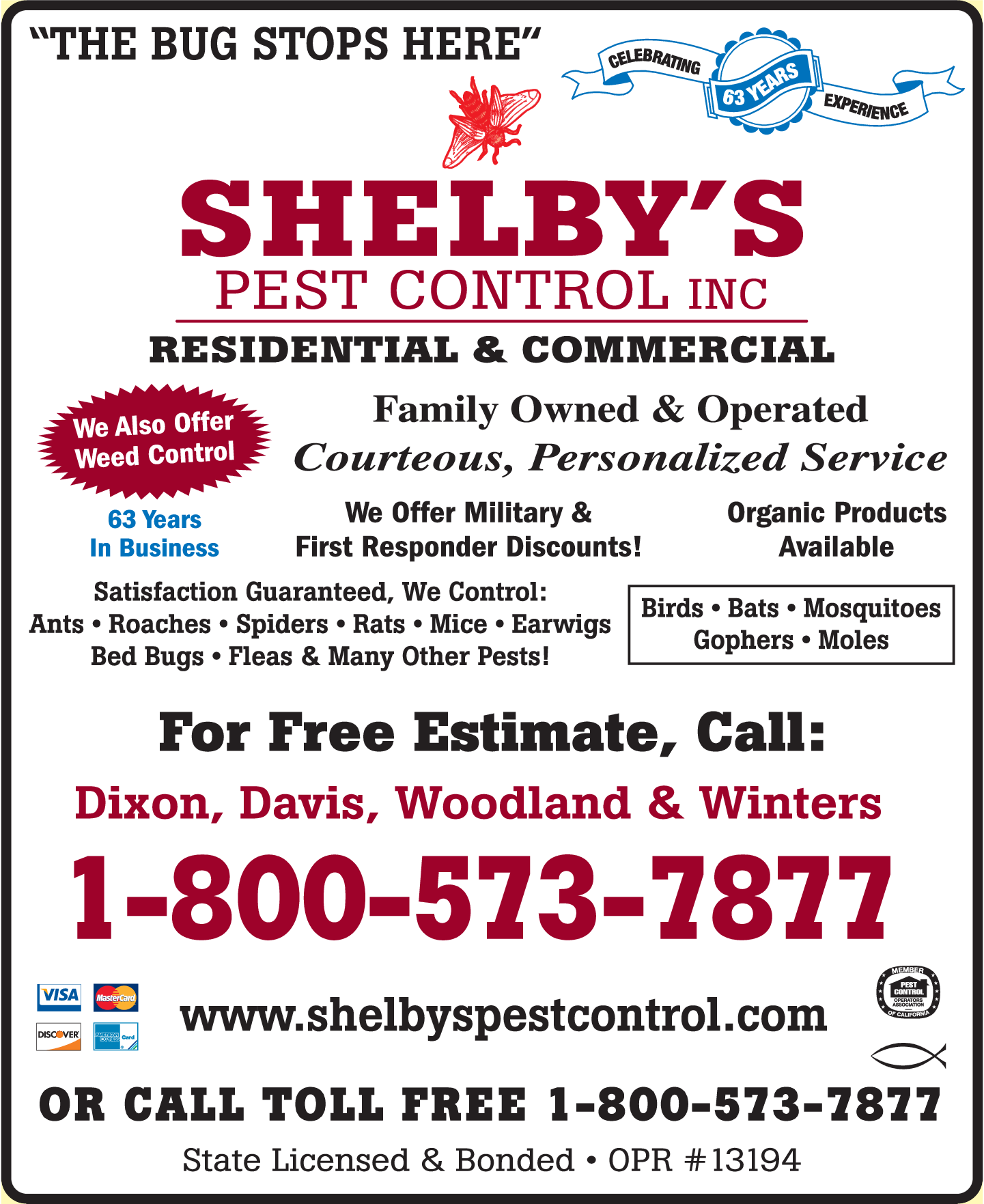 Shelby's Pest Control Inc